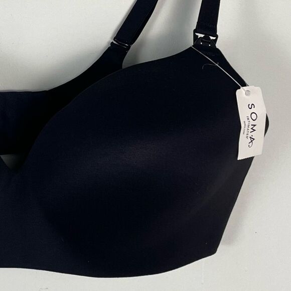 Soma Black Enbliss Nursing Wireless Nursing Bra‎ Size 42D NEW - Picture 4 of 13